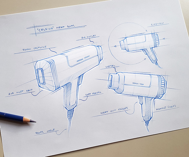 德国工业设计服务 手绘艺术与现代工业工程的融合